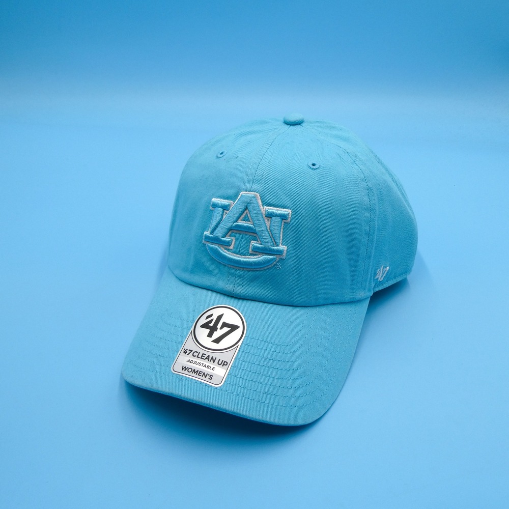 '47‎ Brand Hat Womens Adjustable Auburn Tigers Light Blue Clean Up Cotton Cap